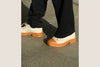 untitlab caramel rubber toe beige canvas shoes SS211401 PU5
